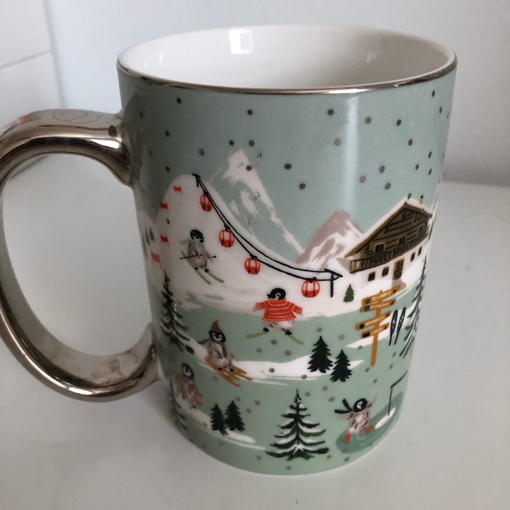 Rifle Paper Company Penguin Village Porcelain Mug